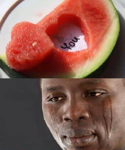 that watermelon loves me - meme