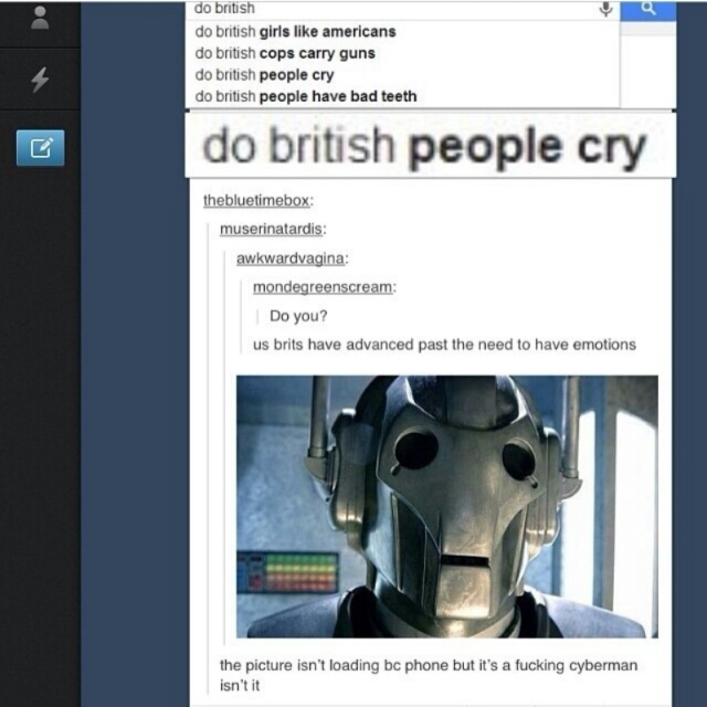 7th comment is a Cyberman O.O - meme