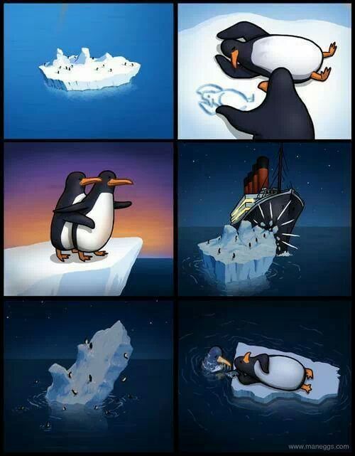 titanic 2  : the fall of penguin - meme