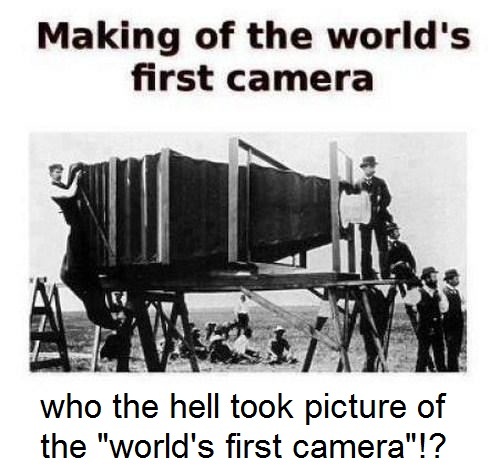 world first camera - meme
