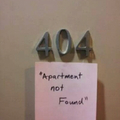 Apartment not Found 404