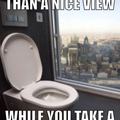 Awsome toilet view!!
