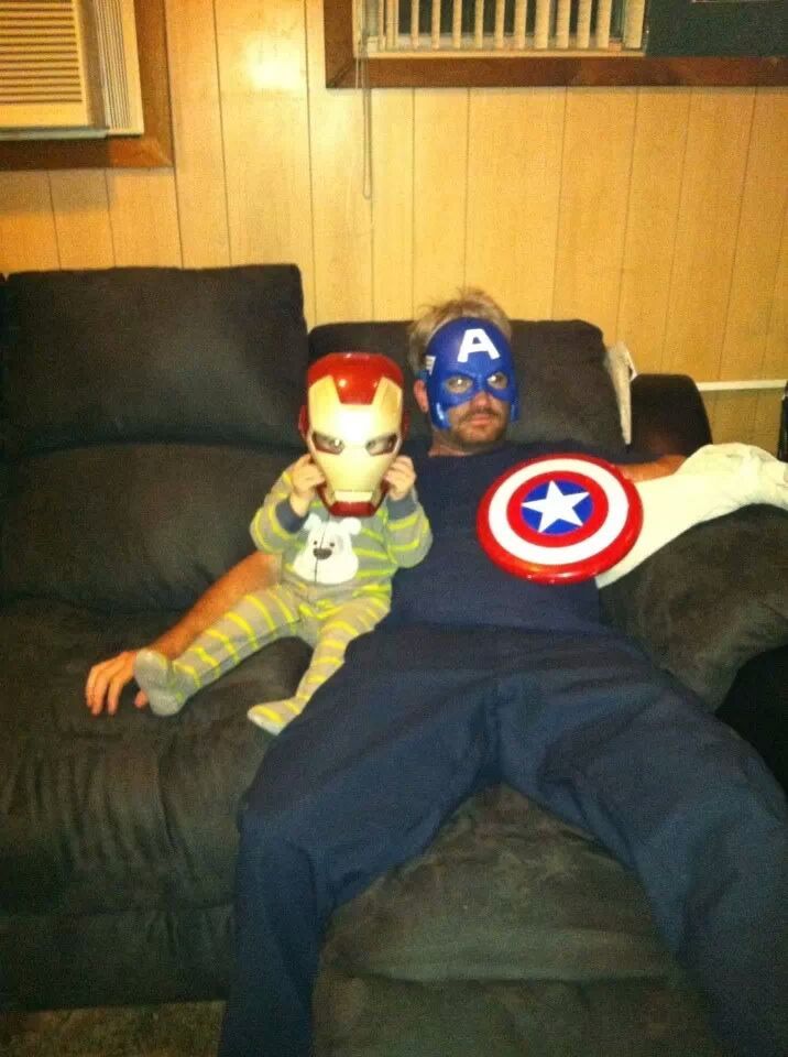 this is how my son and I watch The Avengers - meme