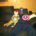this is how my son and I watch The Avengers