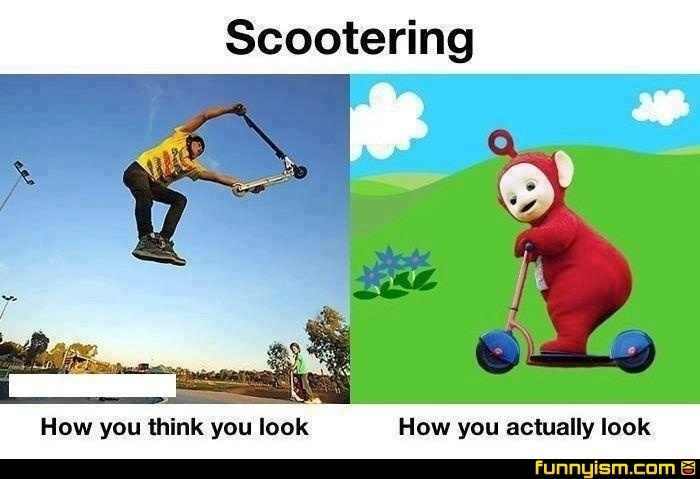 those dang scooter kids - meme