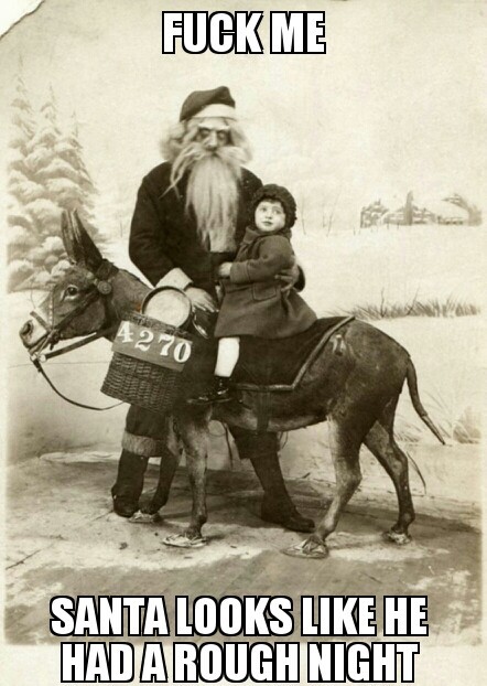 store Santas creeping out kids for over a hundred years - meme