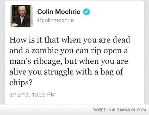 I've always wondered why zombies are so strong - meme