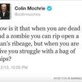 I've always wondered why zombies are so strong
