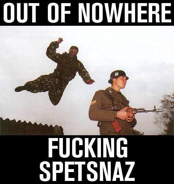 drop bears or drop spetsnaz - meme