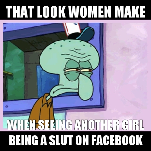 Girls on Facebook - meme