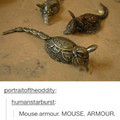 armour... for mice