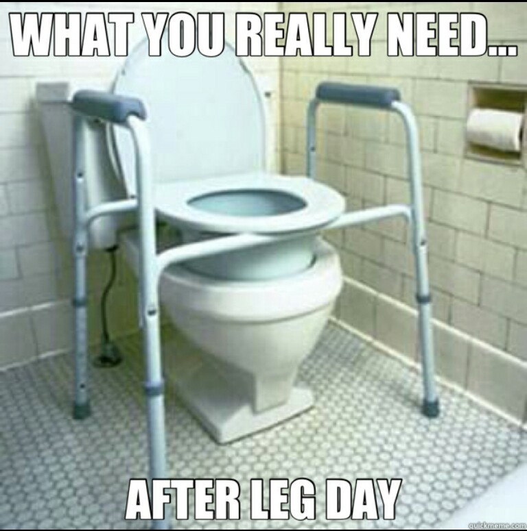 Leg day is the worst - meme