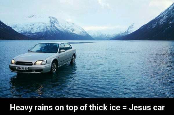 Jesus car - meme