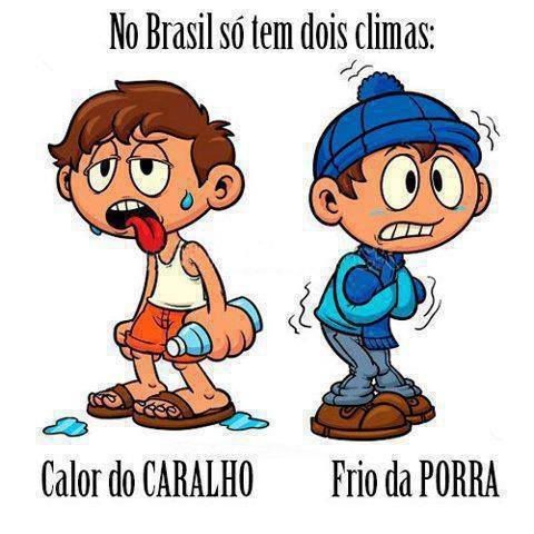 clima brasileiro - meme