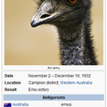 So apparently, there was an emu war