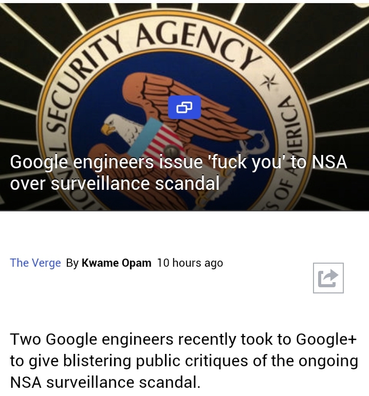 Respect for Google, no fear - meme