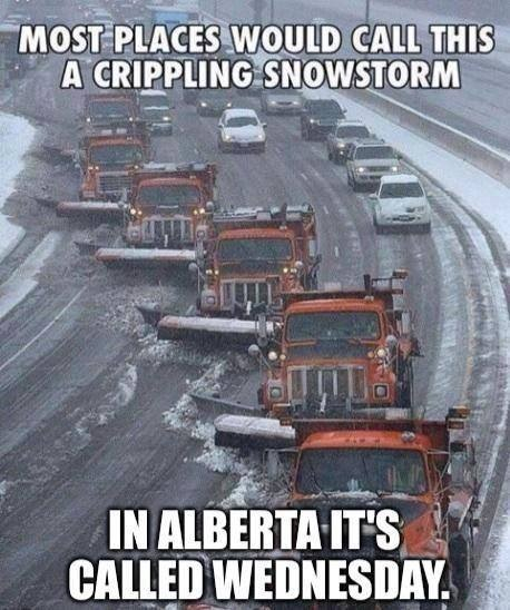 Alberta the new Antarctica  - meme