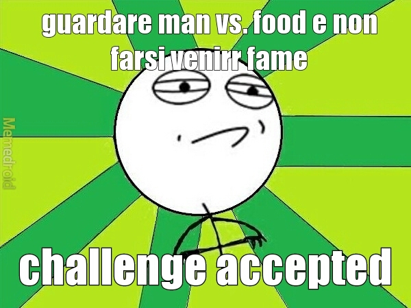 man vs. food - meme
