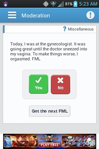 was moderating fml for a chuckle - meme