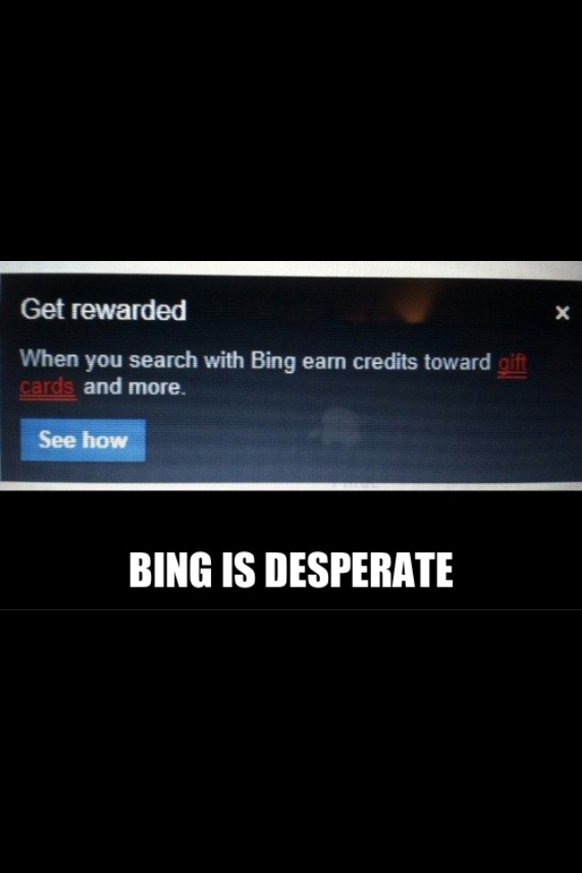 Poor Bing - meme