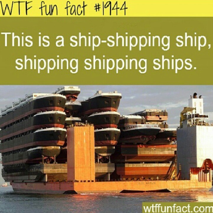 A ship shipping ships? - meme