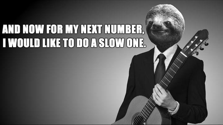 Oh yes Mr. Sloth play me another. - meme