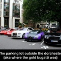 Gold bugatti