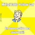 Yellow car..Mai farlo in america!