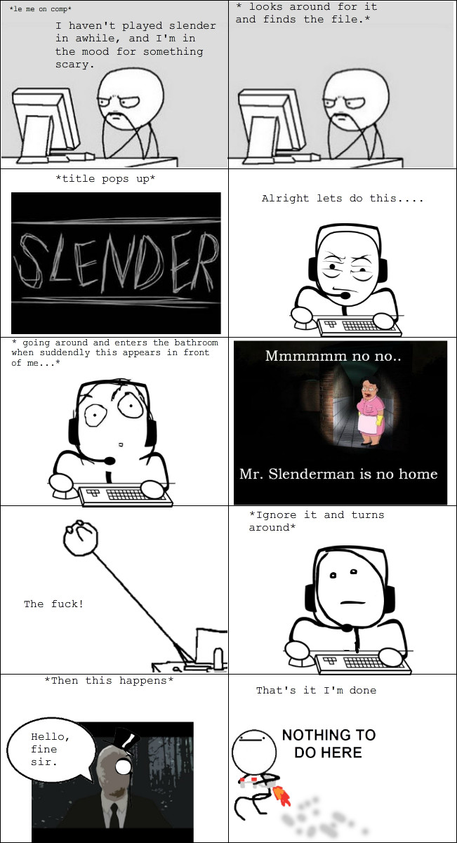 WTF slender!? - meme