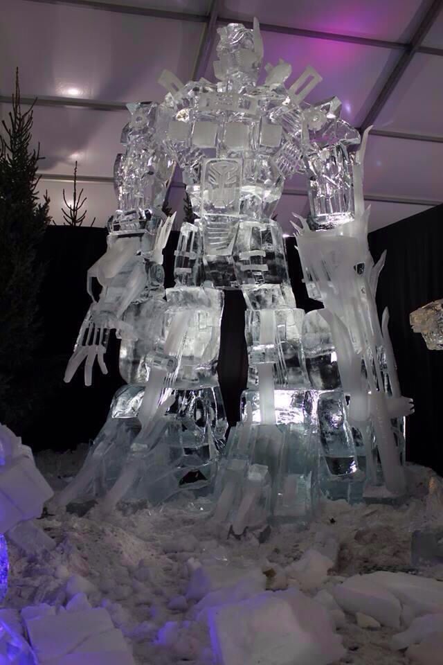 Optimus Prime Ice Carving - meme