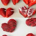 chocolate strawberry hearts ♡