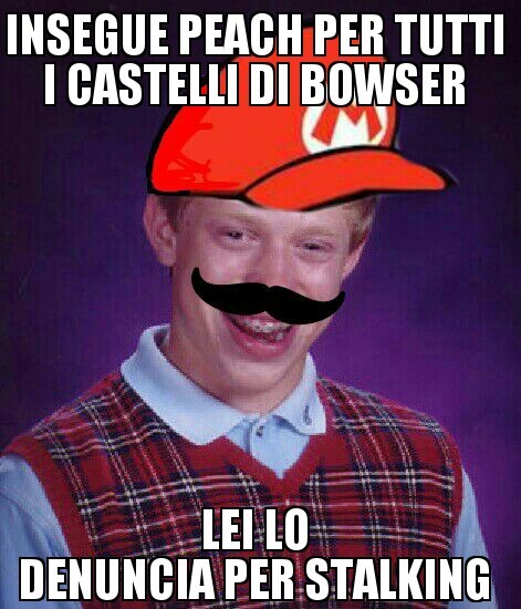 Le Bad Luck Mario - meme