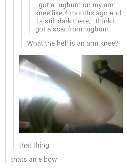 arm knee - meme