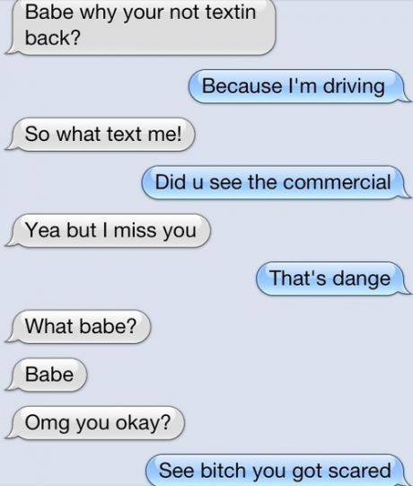 Don't Sext and drive people... - meme