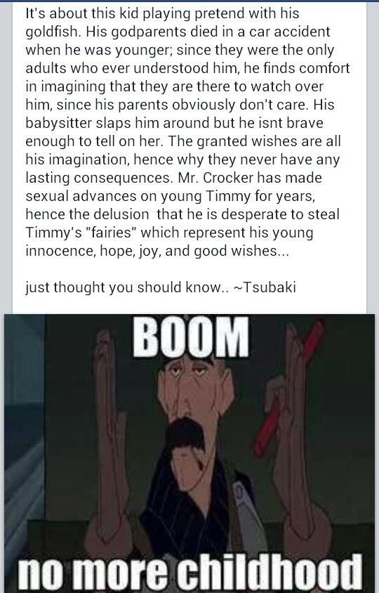 the truth behind fairly odd parents.... - meme