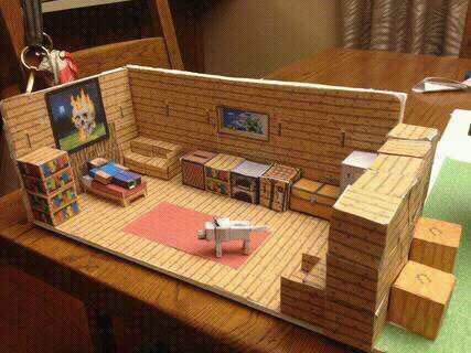 minecraft villager house papercraft