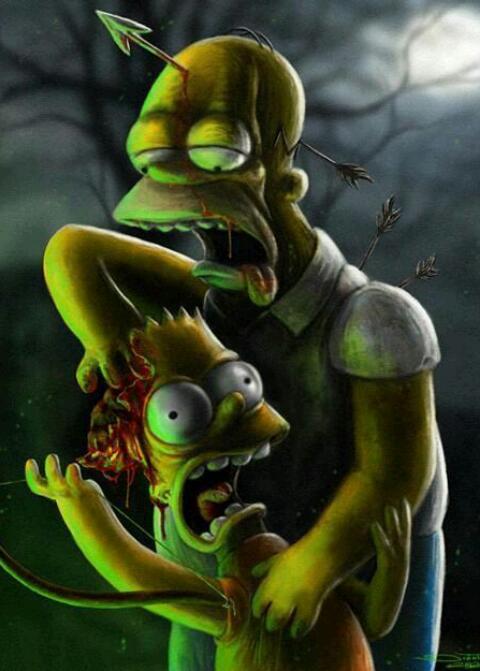 TWD+Simpsons - meme