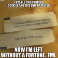 Fortune cookie gone wrong!