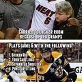 hockey players are the toughest athletes in the world (rugby players are an extremely close second tho maybe even tied)