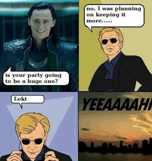 Loki got Horatio'd - meme