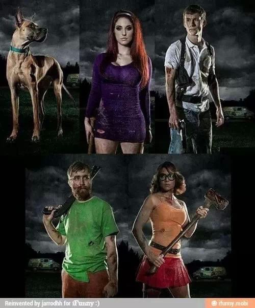Scooby doo caça zumbis - meme