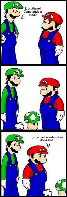 Mario e a Vida - meme