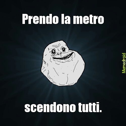 metro alone - meme