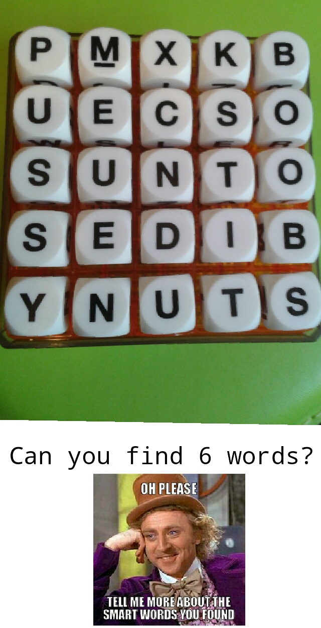 find 6 words - meme