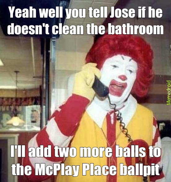 pissed off Ronald - meme