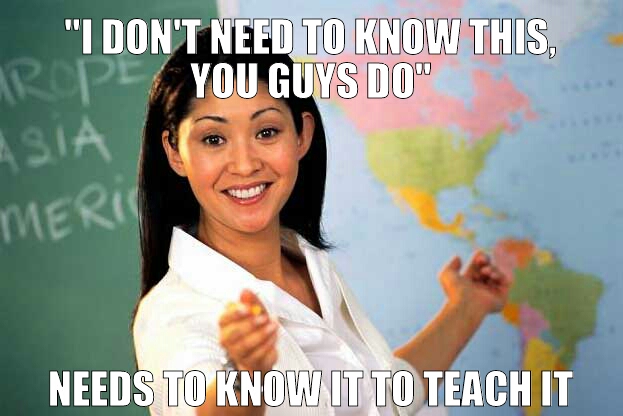 Actually, teach... - meme