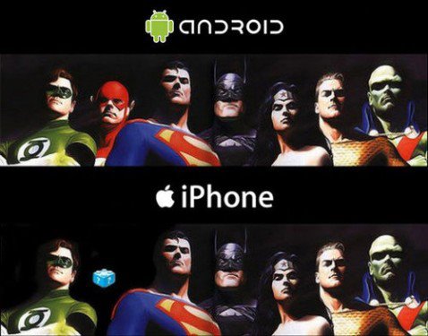 android vs iphone - meme