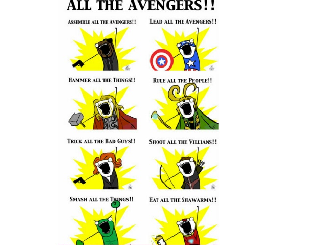 all the avengers !!!!! - meme