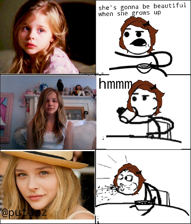 cereal girl (Chloe moretz) - meme