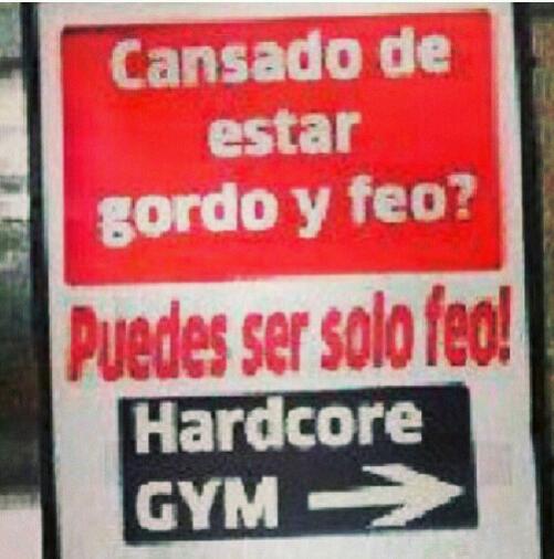 hardcore gym - meme